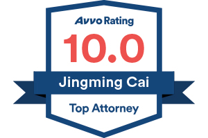 Avvo Rating 10 Jingming Cai / Top Attorney - Badge