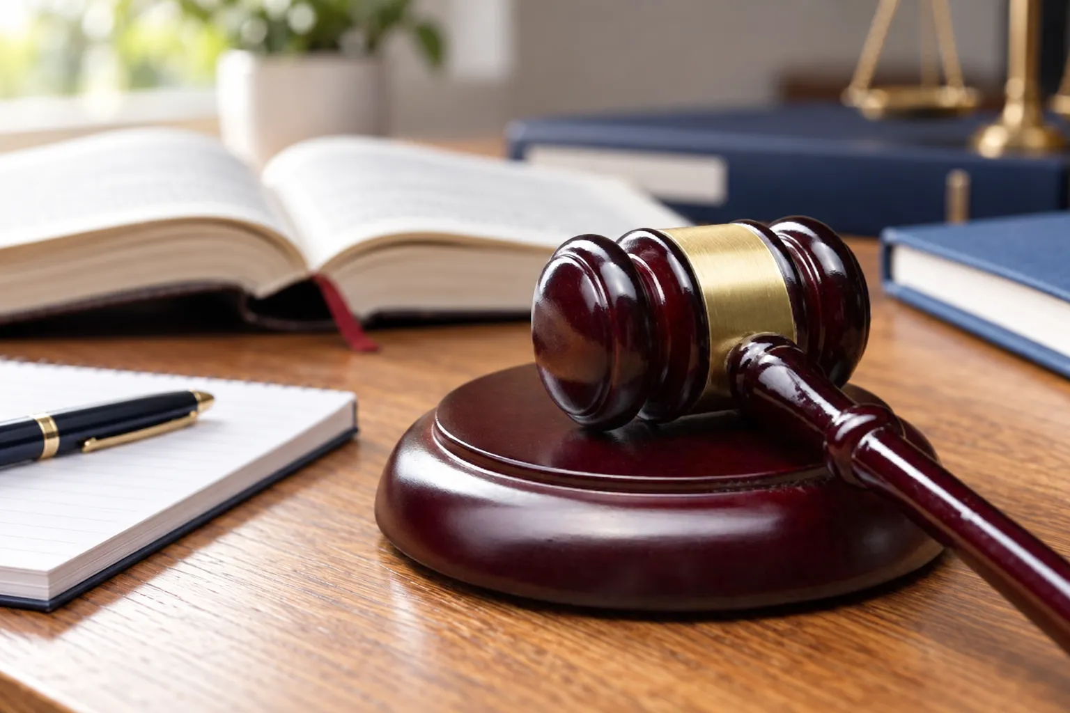 Magnifying glass over legal documents on a desk, symbolizing critical review